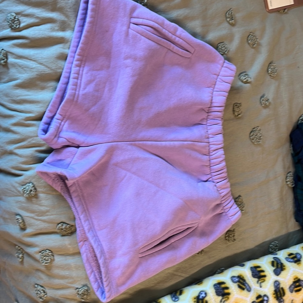 Light purple sweat shorts from Chronic Sunshine